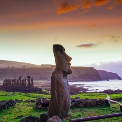 The,Ancient,Moai,Of,Ahu,Togariki,,On,Easter,Island,Of